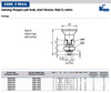 Kipp M6x0.75 Indexing Plunger with Pull Knob, Steel, Sort Version, Locking Pin Hardened - Style D (1/Pkg.), K0631.8903