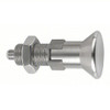 Kipp M10x1 Indexing Plunger with Pull Knob, All Stainless Steel, Locking Pin Not Hardened - Style D (Qty. 1), K0632.114105