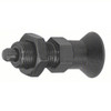 Kipp M10x1 Indexing Plunger with Pull Knob, Steel, Locking Pin Hardened - Style B (Qty. 1), K0338.2105