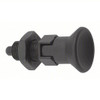 Kipp M20x1.5 (78 mm Length) Indexing Plunger with Pull Knob, Steel, Locking Pin Hardened - Style D (Qty. 1), K0338.4412