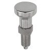 Kipp M20x1.5 (83 mm Length) Indexing Plunger w/Pull Knob, All Stainless Steel, Locking Pin Hardened - Style A (1/Pkg.), K0632.001410