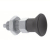 Kipp M10x1 Indexing Plunger with Pull Knob, Stainless Steel, Locking Pin Not Hardened - Style B (Qty. 1), K0338.12105