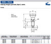 Kipp M20x1.5 Indexing Plunger with Grooved Pull Knob, Stainless Steel, Locking Pin Hardened - Style C (Qty. 1), K0339.03410