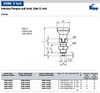 Kipp 3/8"-24 Indexing Plunger with Grooved Pull Knob, Stainless Steel, Locking Pin Hardened - Style D (1/Pkg.), K0339.04105AL