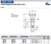 Kipp M20x1.5 Indexing Plunger with Grooved Pull Knob, Steel, Locking Pin Hardened - Style A (Qty. 1), K0339.1410