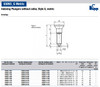 Kipp M6x0.75 Indexing Plunger without Collar, Stainless Steel, Locking Pin Hardened - Style G (Qty. 1), K0343.01903