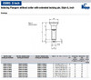 Kipp 1/4"-28 Indexing Plunger without Collar, Stainless Steel, Extended Locking Pin Not Hardened - Style G (1/Pkg.), K0633.211903AJ