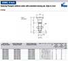 Kipp 1/4"-28 Indexing Plunger without Collar, Stainless Steel, Extended Locking Pin Hardened - Style H (Qty. 1), K0633.202903AJ