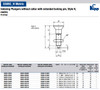 Kipp M6x0.75 Indexing Plunger without Collar, Stainless Steel, Extended Locking Pin Hardened - Style H (1/Pkg.), K0633.202903