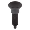 Kipp M10x1 Indexing Plunger without Collar, Stainless Steel, Extended Locking Pin Hardened - Style G (Qty. 1), K0633.201105