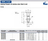 Kipp 3/8"-24 Indexing Plunger without Collar, All Stainless Steel, Locking Pin Not Hardened - Style H (Qty. 1), K0634.112105AL