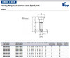 Kipp 5/8"-11 Indexing Plunger without Collar, All Stainless Steel, Locking Pin Hardened - Style G (Qty. 1), K0634.001308A6