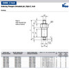 Kipp 1/4"-28 Indexing Plunger with Threaded Pin, Steel, Locking Pin Hardened - Style E (1/Pkg.), K0341.1903AJ