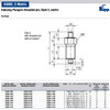 Kipp M8x1 Indexing Plunger with Threaded Pin, Steel, Locking Pin Hardened - Style E (1/Pkg.), K0341.1004