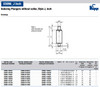 Kipp 3/8"-24 Indexing Plunger with Threaded Pin, Without Collar, Steel, Locking Pin Hardened - Style J (Qty. 1), K0345.1105AL