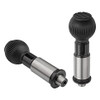 Kipp 25 mm (D) Precision Indexing Plunger w/ Tapered Support, Type A - Standard (1/Pkg), K0359.025