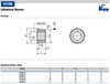 Kipp Cylindrical Sleeve for 10 mm Precision Indexing Plunger (Qty. 1), K0362.10