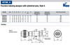 Kipp 10 mm (D) Precision Indexing Plunger w/ Cylindrical Support, Type A - Standard (Qty. 1), K0361.010