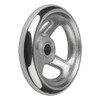 Kipp 80 mm x .312" ID 3-Spoke Handwheel without Machine Handle, Aluminum DIN 950 (1/Pkg.), K0160.0080XCN