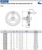 Kipp 160 mm x .625" ID 3-Spoke Handwheel with Revolving Machine Handle, Aluminum DIN 950 (Qty. 1), K0160.4160XCQ
