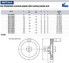 Kipp 80 mm x .375" ID Disc Handwheel with Revolving Handle, Aluminum Planed (Qty. 1), K0161.4080XCO