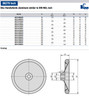 Kipp 200 mm x .625" ID Disc Handwheel without Handle, Aluminum DIN 950 (Qty. 1), K0163.0200XCQ