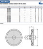 Kipp 80 mm x 12 mm ID Disc Handwheel without Handle, Aluminum DIN 950 (Qty. 1), K0163.0080X12