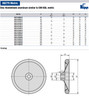 Kipp 120 mm x 14 mm ID Disc Handwheel without Handle, Aluminum DIN 950 (Qty. 1), K0163.0120X14