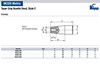 Kipp M6 x 16 mm x 50 mm Machine and Handwheel Handles, Fixed, DIN 39 Style E, Steel (Qty. 1), K0166.0616050