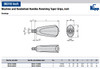 Kipp M16 x 36 mm x 112 mm Machine and Handwheel Handles, Fixed, DIN 39 Style E, Steel (Qty. 1), K0166.1636112