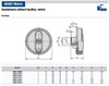 Kipp 125 mm x 12 mm ID Novo Grip Handwheels without Handle, Thermoplastic, Size 3 (Qty. 1), K0256.312512