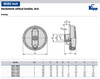 Kipp 160 mm x .625" ID Novo Grip Handwheels without Handle, Thermoplastic, Size 4 (Qty. 1), K0256.4160CQ
