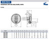 Kipp 160 mm x 14 mm ID Novo Grip Handwheels with Fold-Away Handle, Thermoplastic, Size 4 (Qty. 1), K0258.416014