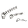 Kipp 1/2"-13 Adjustable Handle, Modern Style, All Stainless Steel, Internal Thread, Size 4 (1/Pkg.), K0124.4A5