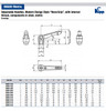 Kipp M10 Adjustable Handle, Novo Grip Modern Style, Plastic/Steel, Internal Thread, Size 3, Gray (1/Pkg.), K0269.3101