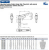 Kipp 3/8"-16x40 Adjustable Handle, Novo Grip Modern Style, Plastic/Stainless Steel, External Thread, Size 3, Gray (1/Pkg.), K0270.3A41X40