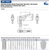 Kipp M6x30 Adjustable Handle, Novo Grip Modern Style, Plastic/Stainless Steel, External Thread, Size 1, Gray (1/Pkg.), K0270.1061X30