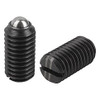 Kipp M20 Spring Plungers, Ball Style, Slotted, Steel, Heavy End Pressure (10/Pkg.), K0309.220