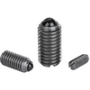 Kipp M6 Spring Plungers with Recess and Ceramic Ball, Slotted, Stainless Steel  (Qty. 1), K0609.06