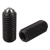 Kipp 3/8"-16 Spring Plungers, Ball Style, Hexagon Socket, Steel, Standard End Pressure (10/Pkg.), K0315.A4