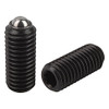 Kipp M10 Spring Plungers, Ball Style, Hexagon Socket, Steel, Standard End Pressure (10/Pkg.), K0315.10