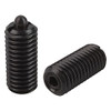 Kipp M12 Spring Plungers, Pin Style, Hexagon Socket, Steel, Standard End Pressure (10/Pkg.), K0317.12