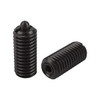 Kipp 1/4"-28 Spring Plungers, Pin Style, Hexagon Socket, Steel, Heavy End Pressure (10/Pkg.), K0317.2AJ