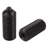 Kipp 1/2"-13 Spring Plungers, Pin Style, Hexagon Socket, Steel, Standard End Pressure (10/Pkg.), K0317.A5