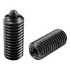 Kipp M24 Spring Plungers, Pin Style, Hexagon Socket, Steel, Heavy End Pressure (5/Pkg.), K0317.224