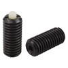 Kipp M10 Spring Plungers, Pin Style, Hexagon Socket, Steel Body/Plastic Pin, Standard End Pressure, (10/Pkg.), K0318.10