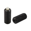Kipp #8-36 Spring Plungers, Pin Style, Hexagon Socket, Steel Body/Plastic Pin, Standard End Pressure, (10/Pkg.), K0318.AG