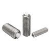 Kipp 1/2"-13 Spring Plungers, Pin Style, Hexagon Socket, Stainless Steel Body/POM Pin, Standard End Pressure (Qty. 1), K0320.A5
