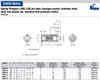 Kipp M10 Spring Plungers, LONG-LOK, Pin Style, Hexagon Socket, Stainless Steel Body/POM Pin, Standard End Pressure (5/Pkg.), K0330.10