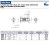 Kipp M10 Spring Plungers, LONG-LOK, Pin Style, Hexagon Socket, All Stainless Steel, Standard End Pressure (5/Pkg.), K0329.10